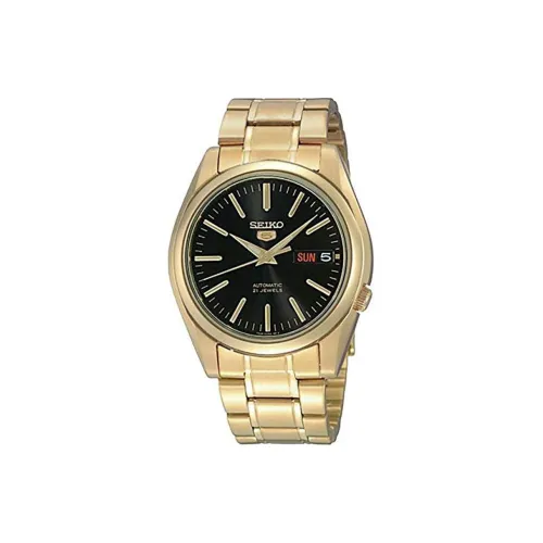 SEIKO Автоматический Механический Механизм Мужские Часы 38мм*11мм Черный