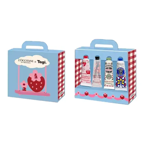 L'OCCITANE Ограниченный Ягода Любовь Вишневый цветок Крем для рук Увлажняющий Восстанавливающий и Гидратирующий 30 мл*4