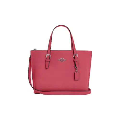 COACH Mollie Кожа Тоут Сумка Сумка для покупок Сумка через плечо Средний Женская Персиково-розовый