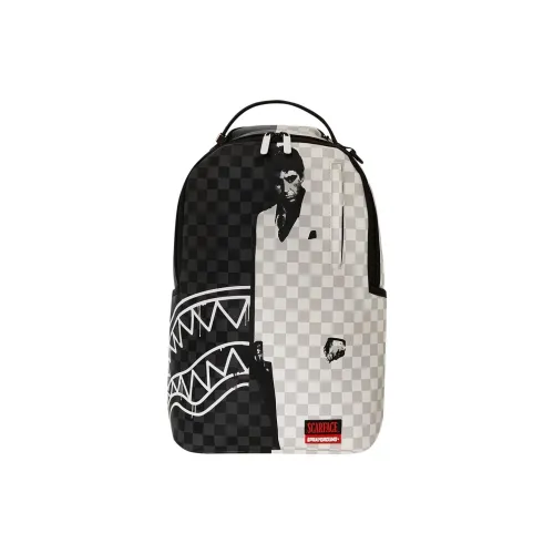 SPRAYGROUND Рюкзак из искусственной кожи унисекс черный белый