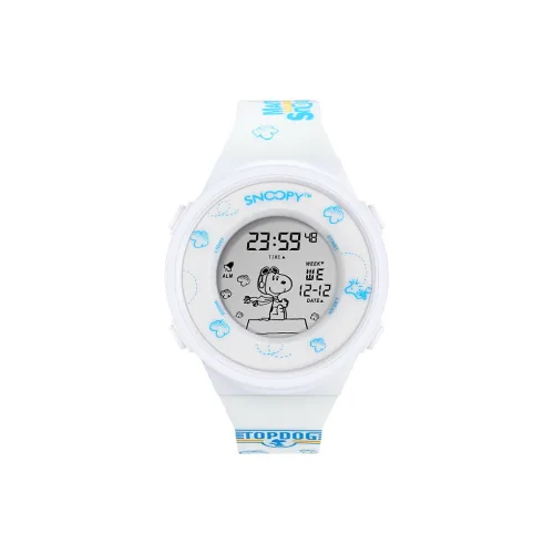 SNOOPY Электронный механизм Мужские часы 38мм*38мм*13,5мм Белый