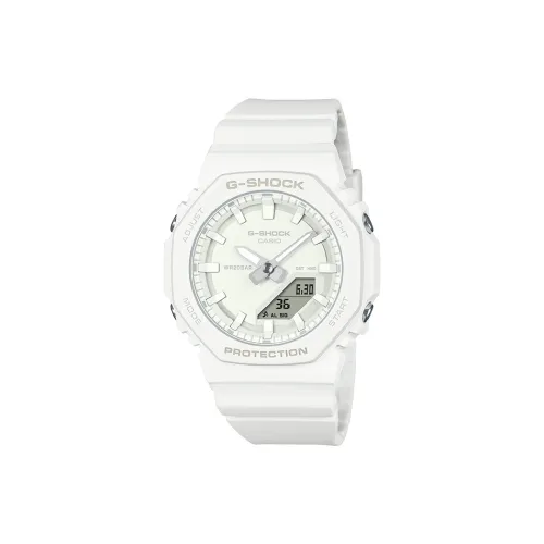 CASIO G SHOCK Collection Нет Встроенный Маленький Циферблат Кварцевый Механизм Смольный Ремешок Часы Женские Часы Белый Циферблат