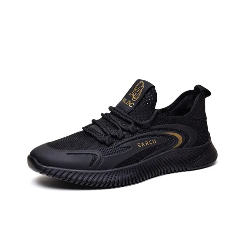 Kaiser Casual Низкий Топ Черный/Золотой Мужской