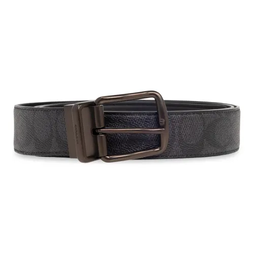 COACH Кожаные ремни Мужской Черный 3 см