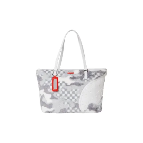 SPRAYGROUND Полиэстер Тоут Сумка Сумка для покупок Сумка Унисекс Белый Серый
