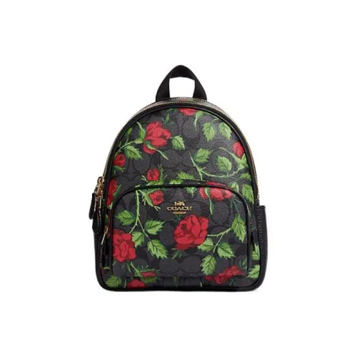 COACH Court Коровья кожа Рюкзак Мини Женский Черный