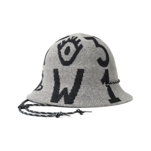 Vivienne Westwood Хлопок Полиэстер Шляпы ведра Женские Серый