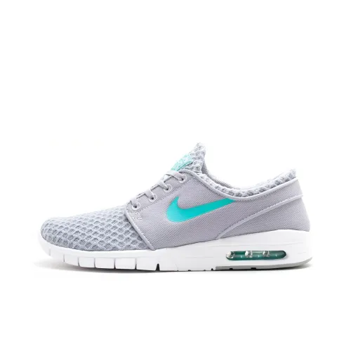 nike SB Stefan Janoski Max Marty McFly Slip-Resistant Shock Absorbers Low Top Скейтборд Кроссовки Мужские Серые