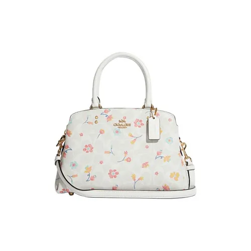 COACH Lillie Коровья кожа Сумка Сумка через плечо Сумка через плечо Средний Женская Белая