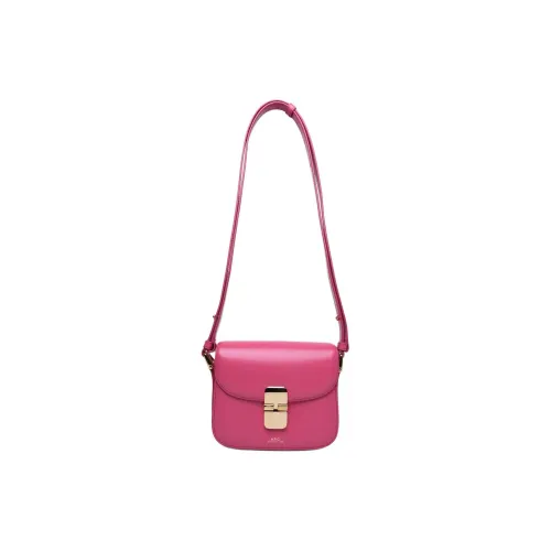 A.P.C Grace Кожа Сумка через плечо Сумка на плечо Женская Фуксия