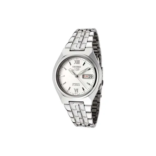 SEIKO Автоматический Механический Механизм Мужские Часы 37 мм Белый
