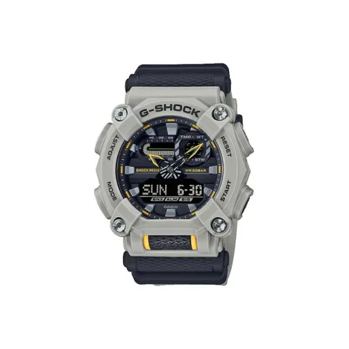 CASIO GA 900 Collection Кварцевый механизм Смольный ремешок Часы унисекс Черный циферблат