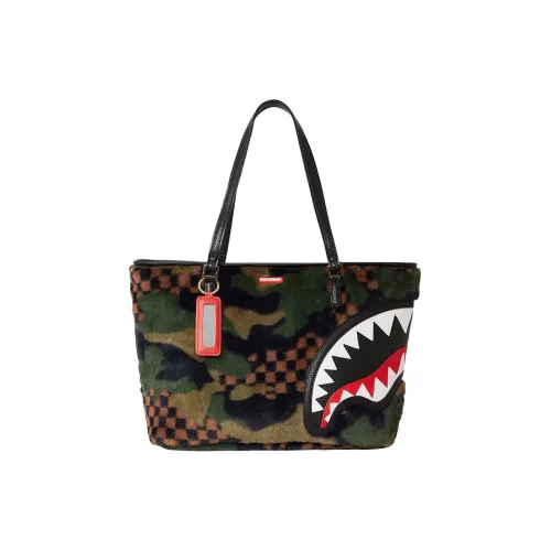 SPRAYGROUND Полиэстер Тоут Сумка Сумка для покупок Сумка Сумка через плечо Унисекс Черный Коричневый