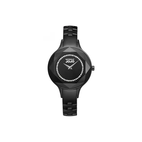NATURALLYJOJO Наручные часы кварцевый механизм черный циферблат женские модель JO96723 88F