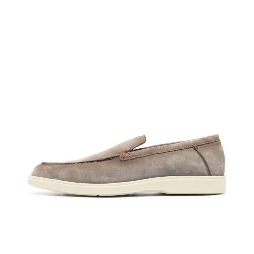 Santoni Лоферы Серые Мужские