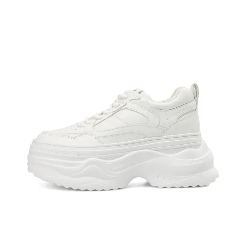 Rosa Bianca Легкий визуально увеличивает рост Низкий топ Толстая подошва Кроссовки Женские