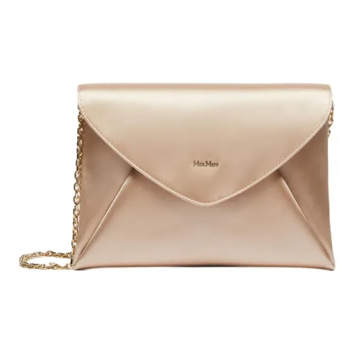 MaxMara Вискоза с Шелковым Атласом Конверт Сумка Сумка на Одно Плечо Клатч Женский Розовый Миндальный Конфетный