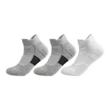 SS01 Носки до щиколотки (Серый, Серый, Белый, 3 шт)