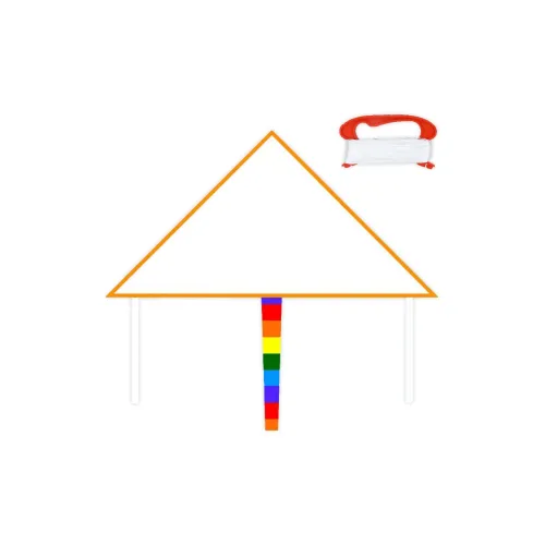 BIG TAYLOR 1м 1,2 Бежевый Kids Ручной Рисунок Пустой Kite DIY Создание Многоцветный Граффити Игрушки