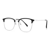 Черно-серебро +0 Степень анти-синий свет