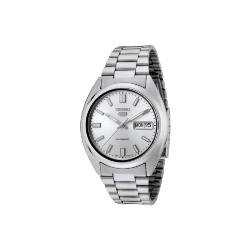 SEIKO Автоматический Механический Механизм Мужские Часы 35 мм Серебряный