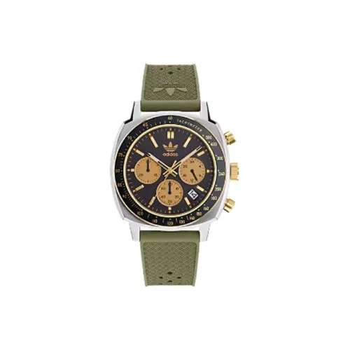 Adidas Originals Кварцевый механизм Мужские часы 44 мм Зеленый