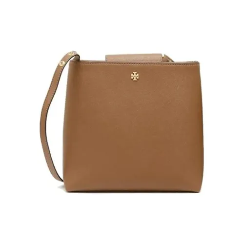 TORY BURCH Emerson Коровья кожа Портативная сумка через плечо сумка на плечо Женская Коричневая