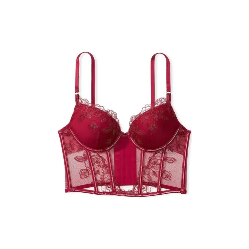 Victoria's Secret Бюстгальтер Женский Ягодный Красный