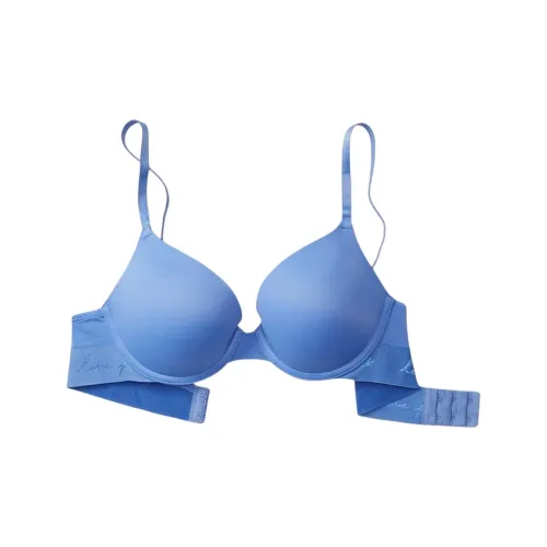 Victoria's Secret Розовый 5508 Сборка Украшение сборкой Позиционирование стиля WEAR EVERYWHERE PUSH UP Бюстгальтер Коллекция Bra Женские Haze Синий