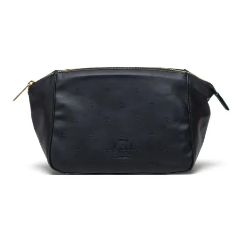 Herschel Litchi Grain Веганская кожа Туалетная сумка Унисекс Черный