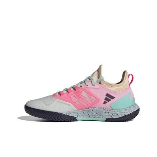 Adidas ADIZERO UBERSONIC 4,1 .1 Устойчивые к истиранию Дышащие Низкие Кроссовки для тенниса Мужские Серый Розовый