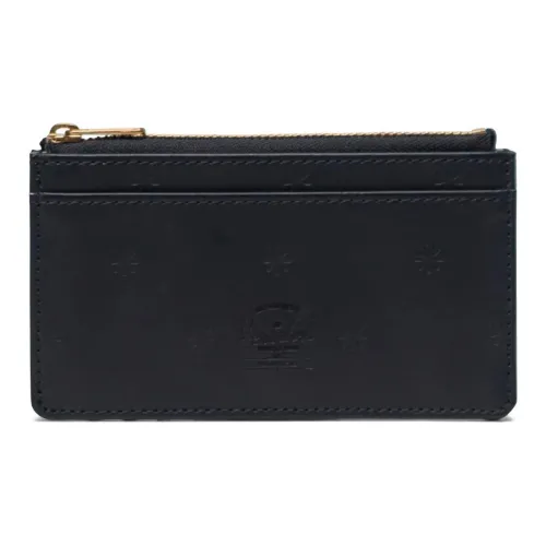 Herschel Веганская кожа Держатель для карт Большой Унисекс Черный Цветок