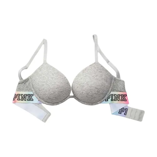 Victoria's Secret Розовый 9255 Сборка Украшение сборкой Позиционирование стиля WEAR EVERYWHERE PUSH UP Бюстгальтер Коллекция Bra Женские Фотиния Серый