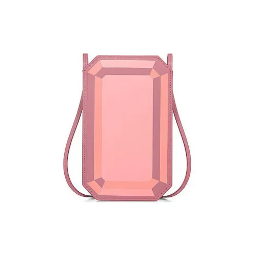 TIFFANY CO. Кожа Одно плечо Через плечо Чехол для телефона Женский Розовый