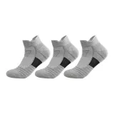 SS01 Короткие носки, серый цвет, 3 штуки