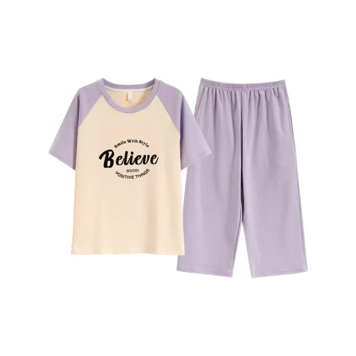 The Story Of The Flower Season Пижамный комплект женский светло-фиолетовый