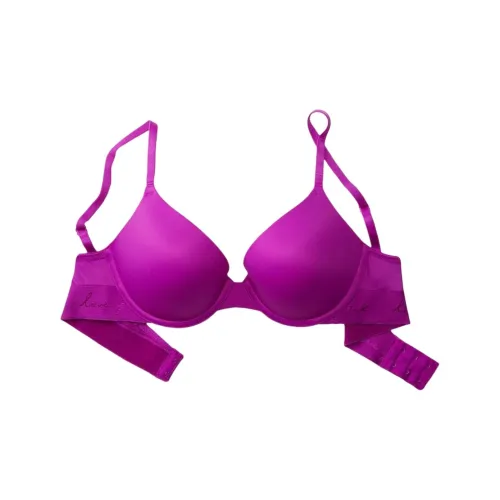 Victoria's Secret Розовый 5508 Сборка Украшение сборкой Позиционирование стиля WEAR EVERYWHERE PUSH UP Бюстгальтер Коллекция Bra Женские Ягодно-фиолетовый