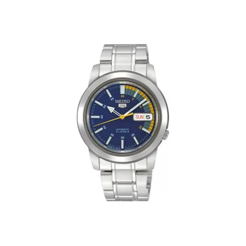 SEIKO Автоматический Механический Механизм Мужские Часы 37 мм Синий