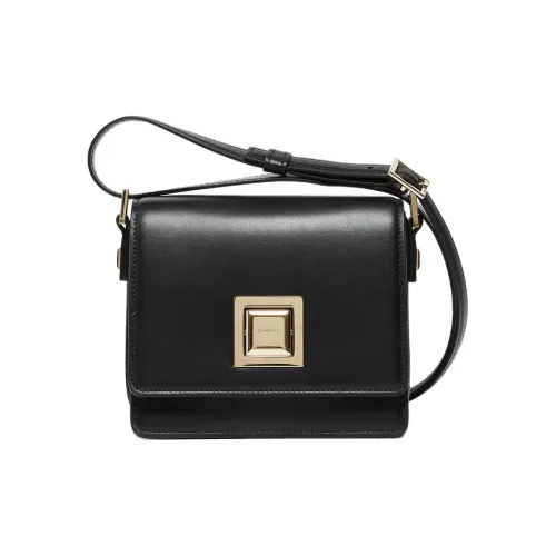 MaxMara Smooth Calfskin Маленькая Квадратная Сумка Сумка через плечо Сумка на плечо Женская Черная