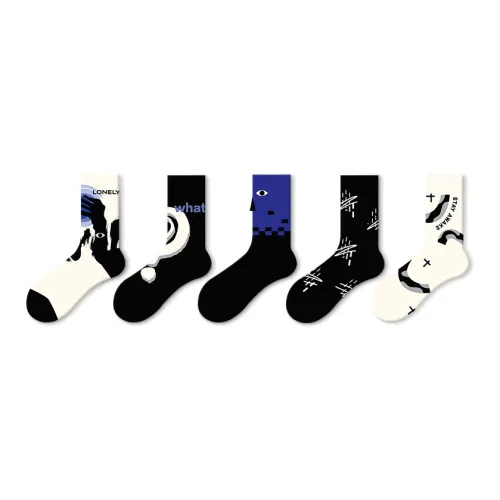 MIOJUER Носки Crew Унисекс упаковка из 5 пар