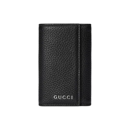 GUCCI Кожа Key Pouch Мужской Черный