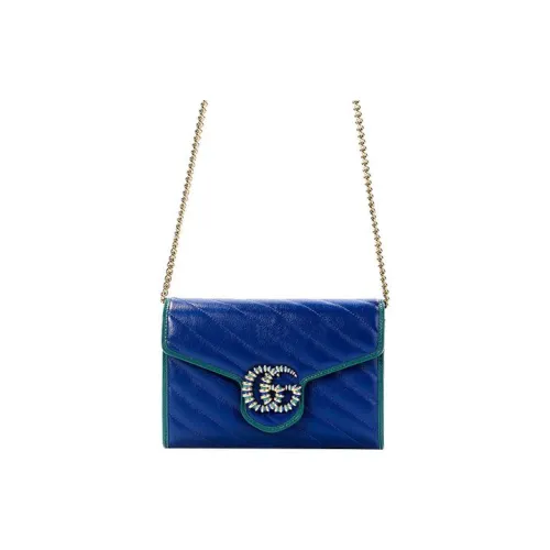 GUCCI GG Marmont Quilted Кожа Кошелек Сумка через плечо Сумка на плечо Женская