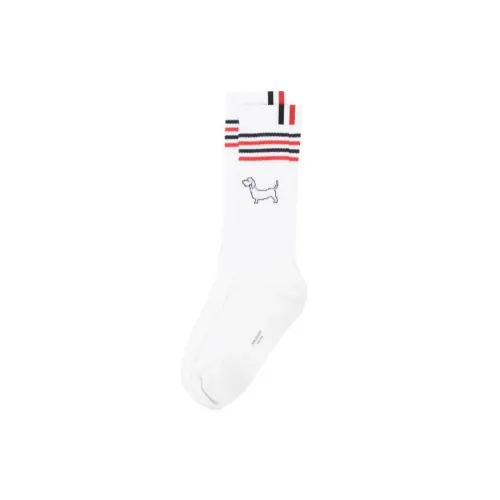 THOM BROWNE Белые Унисекс MID Носки до икры