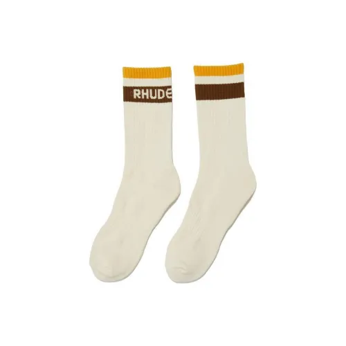 Rhude Белые Унисекс MID Носки до икры