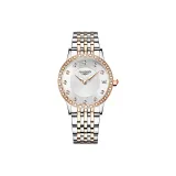 Белый циферблат, стальной браслет.