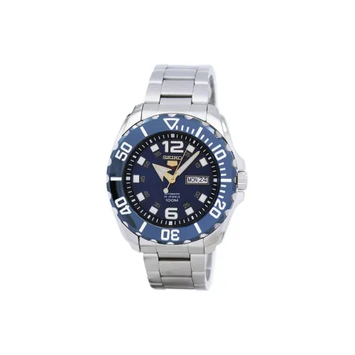 SEIKO Автоматический Механический Movement Унисекс Часы 48 мм Синие