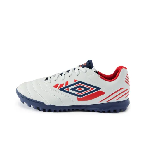 Umbro совместный бренд TF Шипы Искусственные Шипы Устойчивые к истиранию Футбольные бутсы Мужские Белый Синий Красный