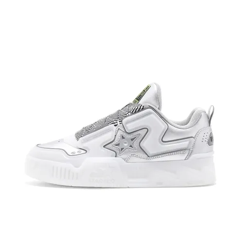 STARTER Vol Лазерный Пальма Электромеханическая Играть Обувь Низкий Топ Скейтборд Кроссовки Женские Светло-Серый