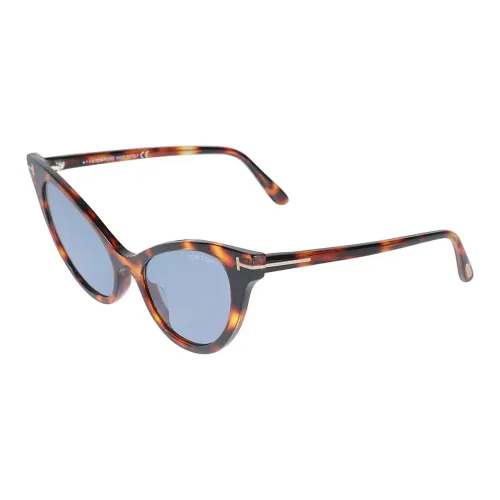 TOM FORD Пластик Нерегулярная форма Солнцезащитные очки Унисекс Черепаховый