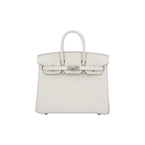 HERMES Birkin Коровья кожа Togo Сумка Birkin Сумка Унисекс M4 Gris Pale Кремово-серый